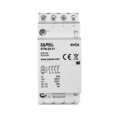 Stycznik modułowy instalacyjny 25A 3xNO + 1xNC 230V AC TYP: STM-25-31 ZAMEL (EXT10000292-WUN)